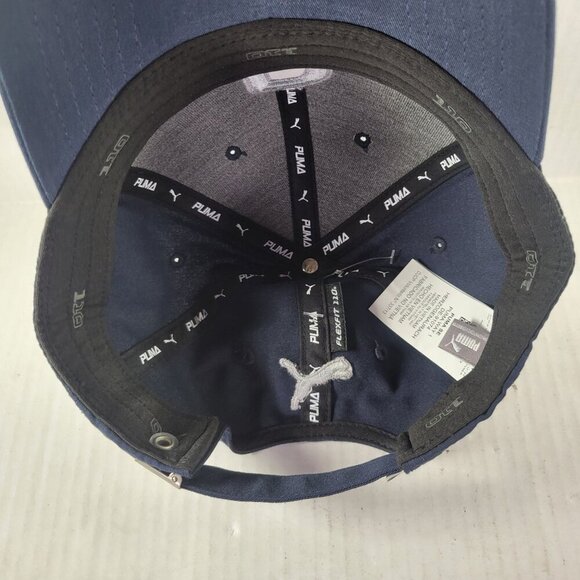 Puma Navy Blue Adjustable Baseball Cap With Embroidered "P" Logo - Picture 4 of 5